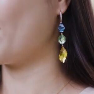 Elegant Multicolor Drop Earrings